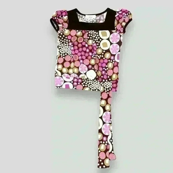 BCX Girls Pink Brown Top Size 5 - Picture 2 of 3